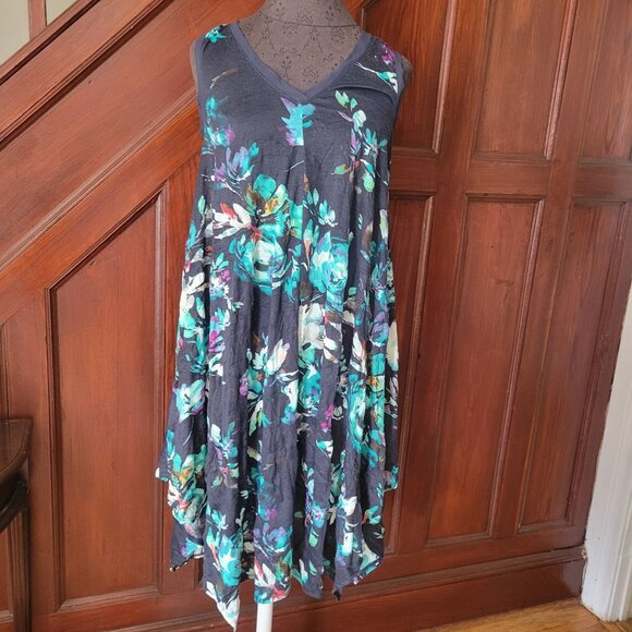Simply Vera Vera Wang Floral Sleeveless Dress XS - Picture 1 of 4